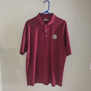 Maroon Nike Polo Shirt with Embroidered Desert Canyon Logo
